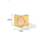 Cargar imagen en el visor de la galería, Anillo Rose. Apertura Ajustable. Acero inoxidable Chapado Oro 18 K