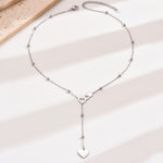 Cargar imagen en el visor de la galería, Collar Corazones Cuello Largo Acero Inoxidable