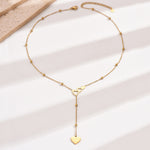 Cargar imagen en el visor de la galería, Collar Corazones Cuello Largo Acero Inoxidable