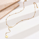 Cargar imagen en el visor de la galería, Collar Corazones Cuello Largo Acero Inoxidable
