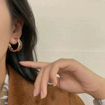 Cargar imagen en el visor de la galería, Candongas Forma De C. Aleación Plata 925