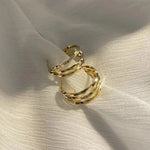 Cargar imagen en el visor de la galería, Candongas Forma De C. Aleación Plata 925