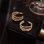 Cargar imagen en el visor de la galería, Candongas Forma De C. Aleación Plata 925