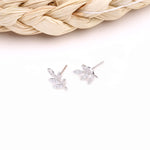 Cargar imagen en el visor de la galería, Aretes Hojas Plata 925 con Circón