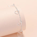 Cargar imagen en el visor de la galería, Pulsera Corazón Colgante. Plata 925