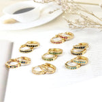 Cargar imagen en el visor de la galería, Candongas Fan. Plata 925, Colores y Tamaños Surtidos