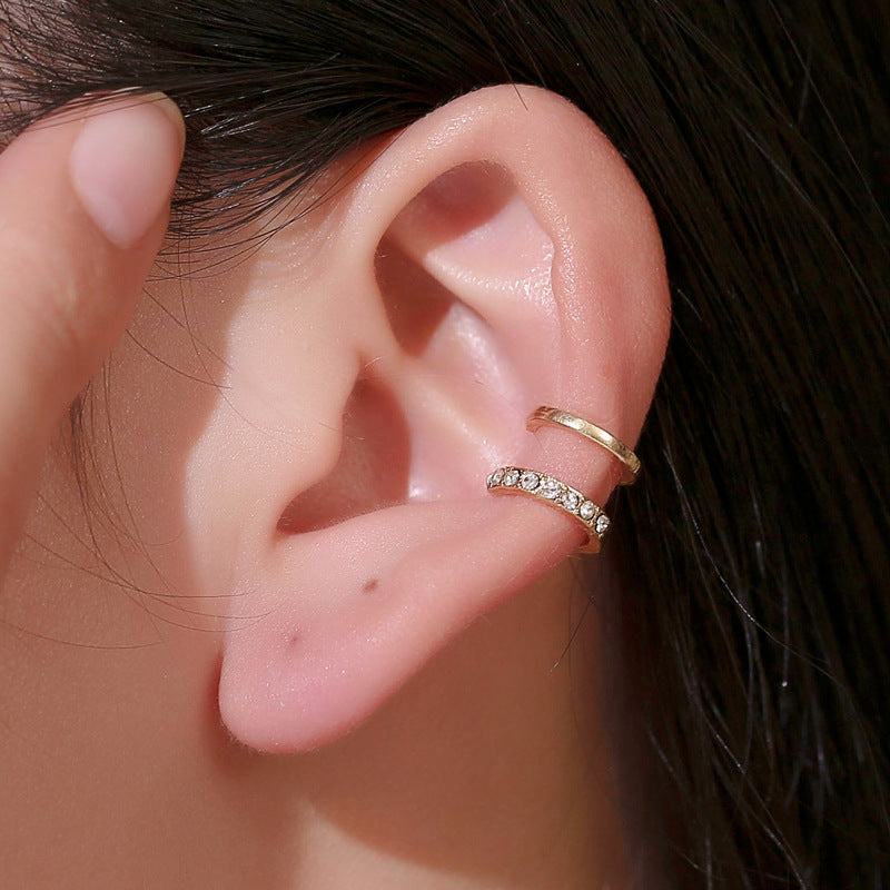 EarCuff You Con Circón. Cobre Chapado Plata y Oro