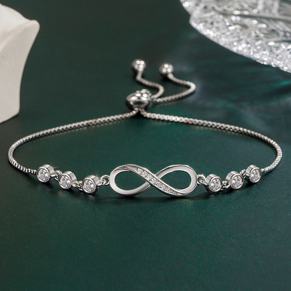 Pulsera Infinito con Circón en Plata 925