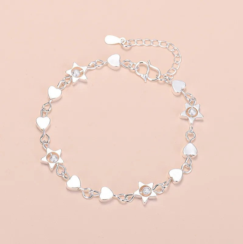 Pulsera Love Star. Plata 925