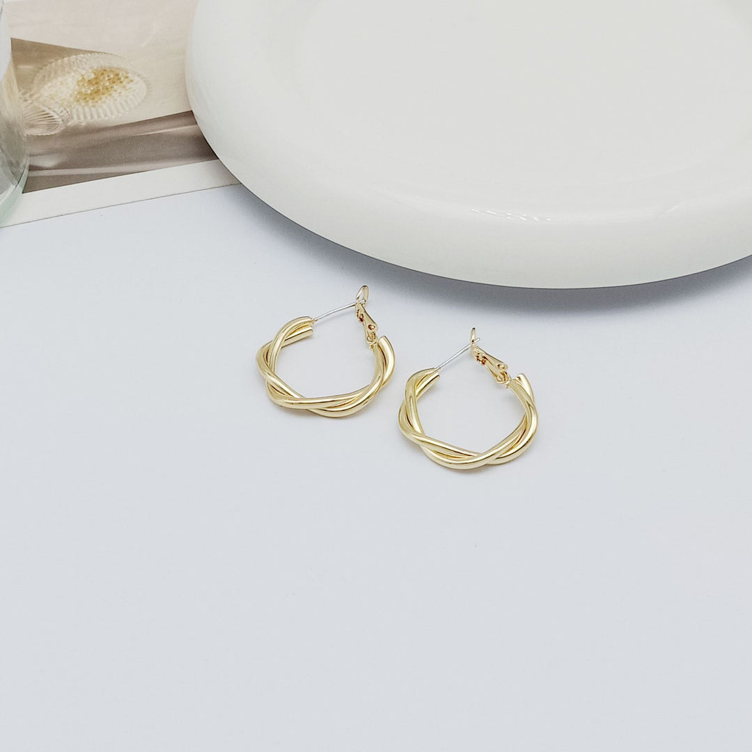 Aretes Estilo Vintage Geométrico Ondas. Plata 925