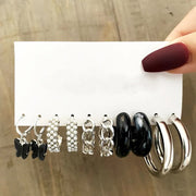 Conjunto de Candongas Retro. Aleación Plata 925 -  Oro 18K