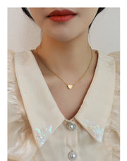 Collar Vinny. Acero Titanio Chapado Oro 18K