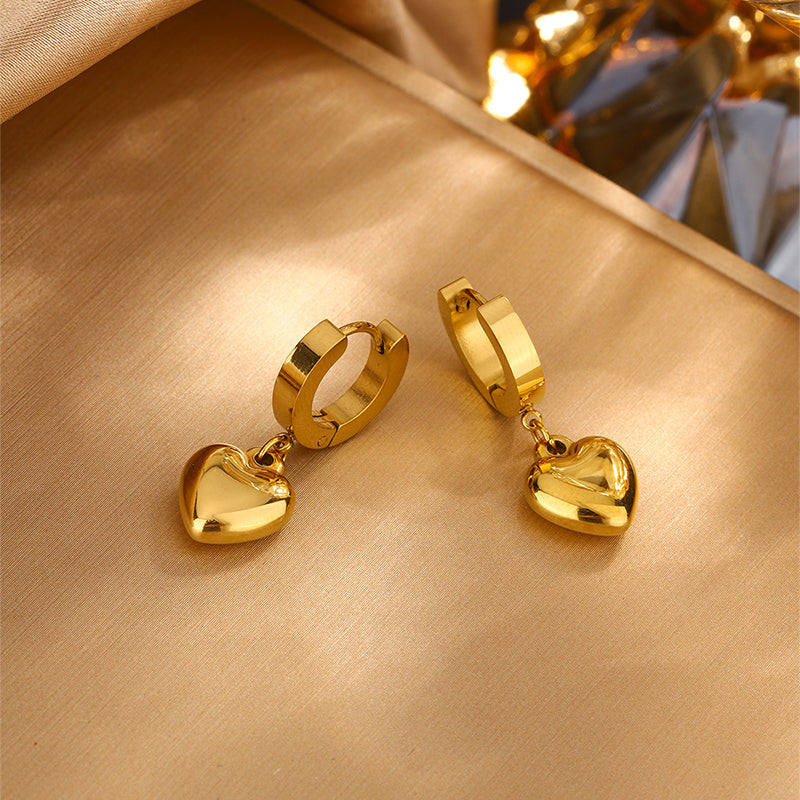 Set Hadas. Acero Inoxidable  Chapado Oro de 18k